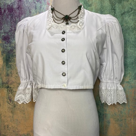 NWTπOriginal traditional high-quality Bavarian Dirndl with Apron & Blouse - Picture 2 of 16